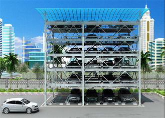 A máscara longa do parque de estacionamento da vida do período estrutura a multi história de aço construindo não combustível