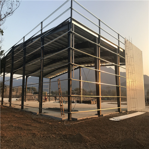 Estruturas pré-fabricadas de aço revestimento de parede chapa de aço colorida para transporte de contentores