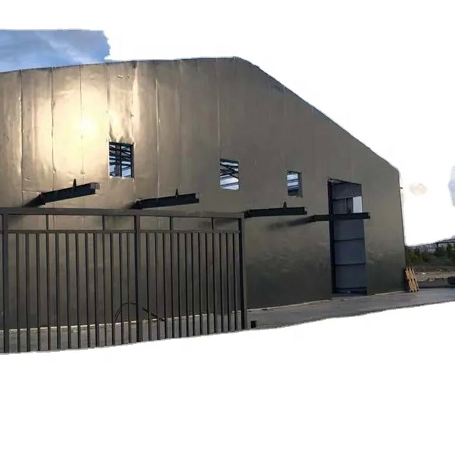 Edifícios de armazenagem de estrutura de aço de construção própria ou de instalação profissional com telhado de gabarito