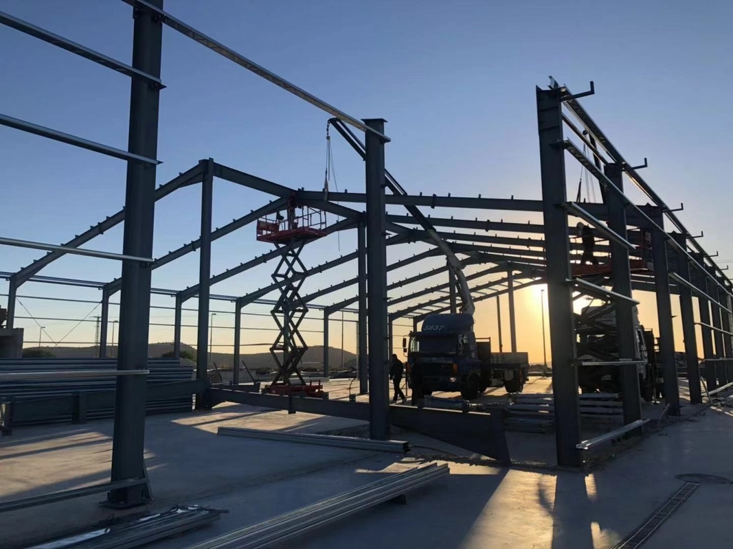Grande comprimento, curto período de construção, estrutura de aço galvanizado ecológica edifício de fábrica