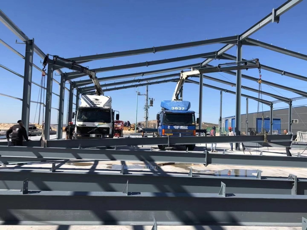 Grande comprimento, curto período de construção, estrutura de aço galvanizado ecológica edifício de fábrica
