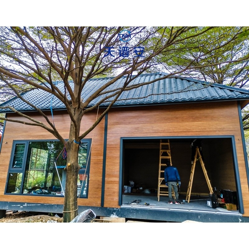 Projeto de poupança de energia de aço leve Keel parede composta estrutura de aço estilo europeu e americano villa