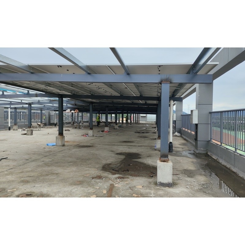 Q235Z Estrutura de aço Estrutura de aço para instalação sistema de energia solar Edifício pré-fabricado de estruturas de aço