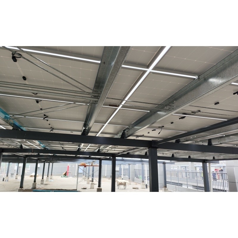 Q235Z Estrutura de aço Estrutura de aço para instalação sistema de energia solar Edifício pré-fabricado de estruturas de aço