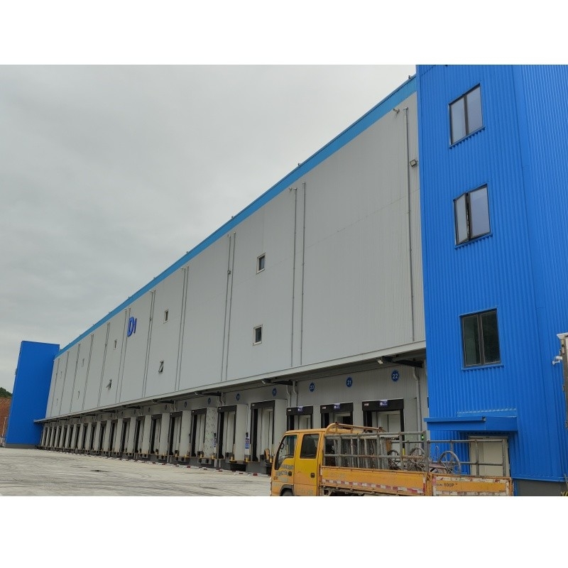 Estrutura de aço pré-fabricada anticorrosiva para instalações pré-fabricadas de cadeia de frio isolada