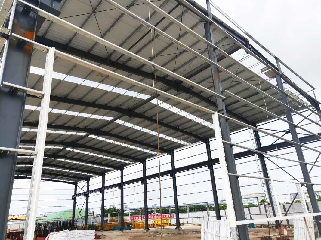 Estrutura de aço H estável Oficina de estrutura de metal industrial Oficina de construção rápida para o metrô