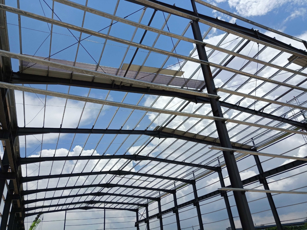 Estrutura de aço H estável Oficina de estrutura de metal industrial Oficina de construção rápida para o metrô