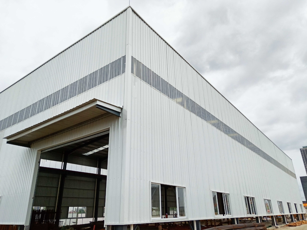 Estrutura de aço H estável Oficina de estrutura de metal industrial Oficina de construção rápida para o metrô
