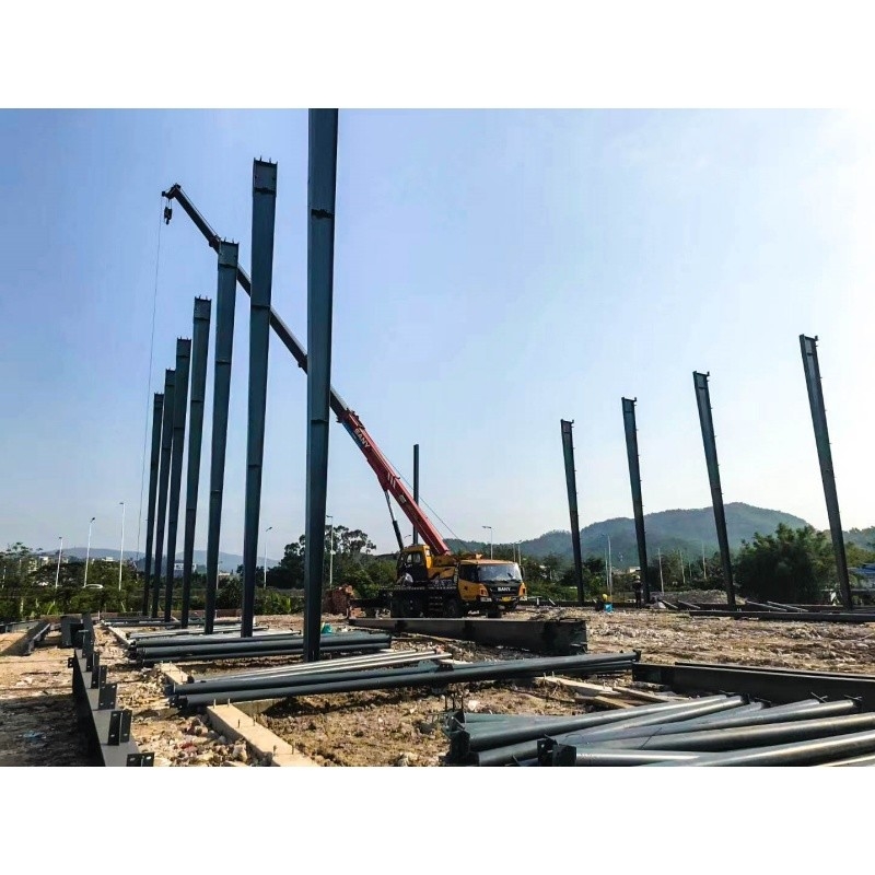 Fábrica de Fabricação de Metal Galvanizado Antirruste Com Estrutura de Aço Edifício de Estrutura de Aço Fábrica de Armazém