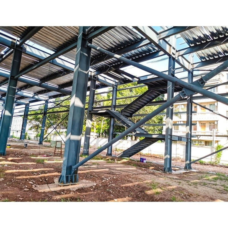 Fábrica de Fabricação de Metal Galvanizado Antirruste Com Estrutura de Aço Edifício de Estrutura de Aço Fábrica de Armazém