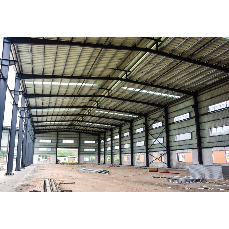 Q345 Material galvanizado de fábrica pré-fabricado Estrutura de aço para construção de aço de fábrica