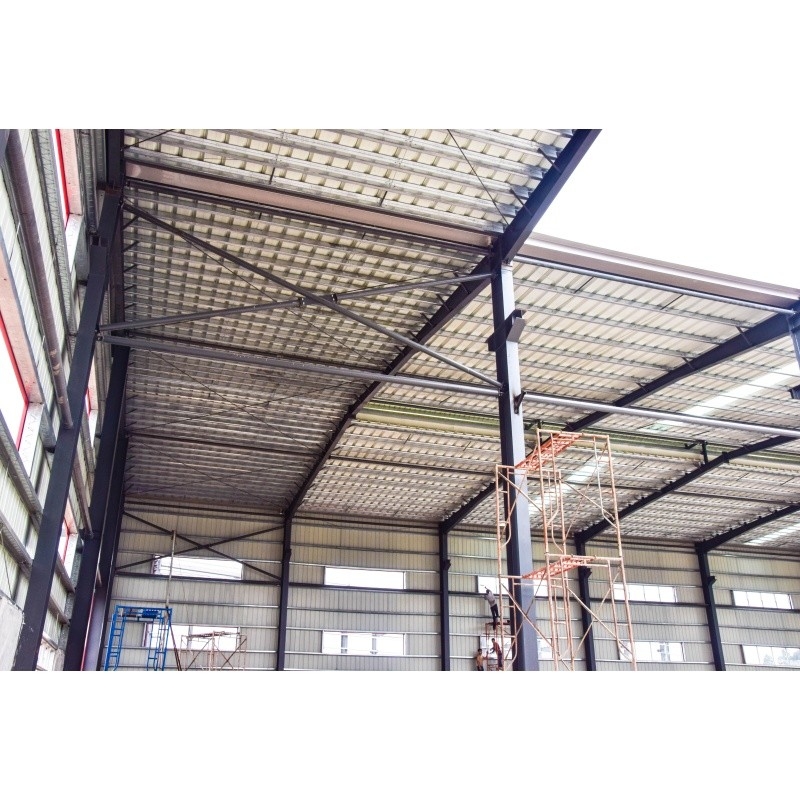 Q345 Material galvanizado de fábrica pré-fabricado Estrutura de aço para construção de aço de fábrica