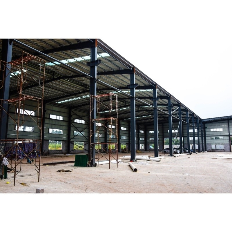 Q345 Material galvanizado de fábrica pré-fabricado Estrutura de aço para construção de aço de fábrica
