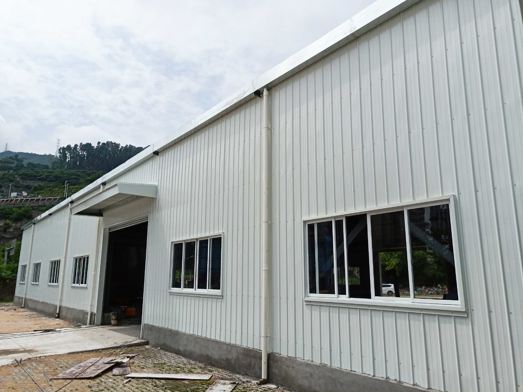 Material ignífugo Metal Placa de aço Estrutura de aço Edifício Armazém Com Porta de Relógio Elétrico