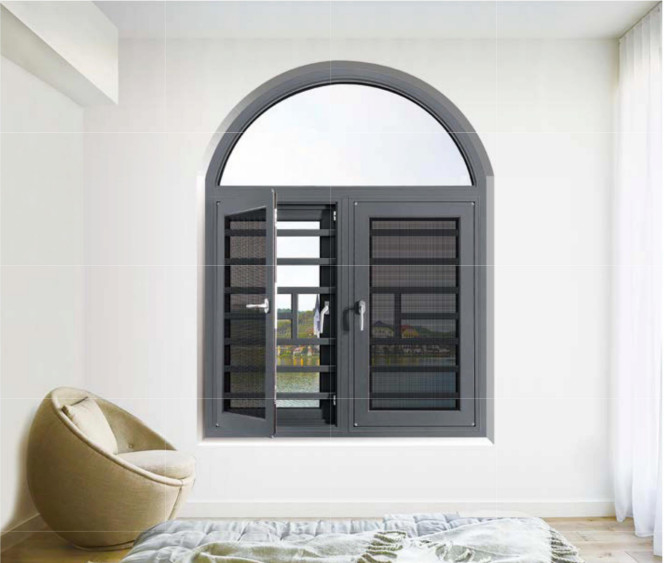 Janela de revestimento altamente eficiente, com isolamento térmico e ventilação, para cozinhas, banheiros, quartos, etc.