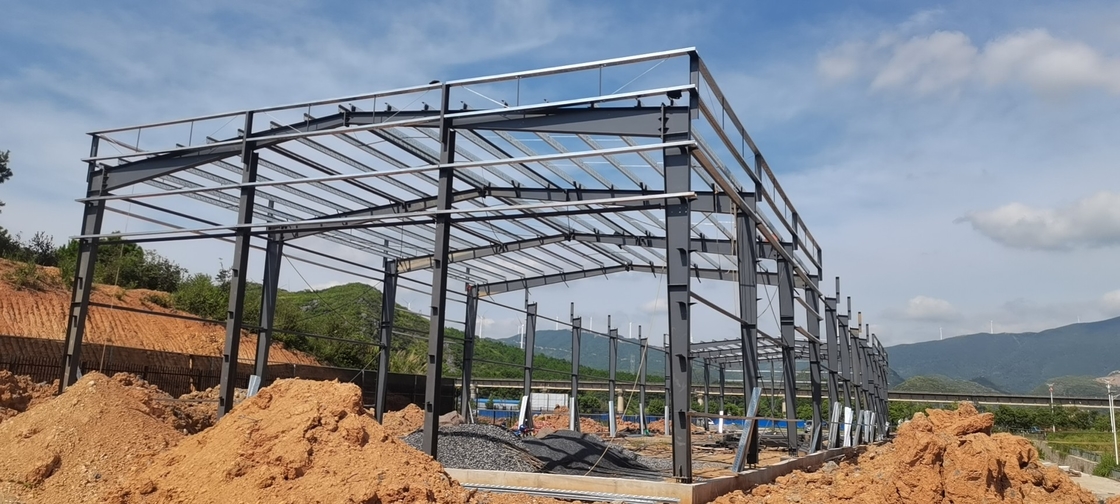 Galvanizado a quente Estrutura de aço pré-fabricada Material metálico Edifício de armazém para oficina