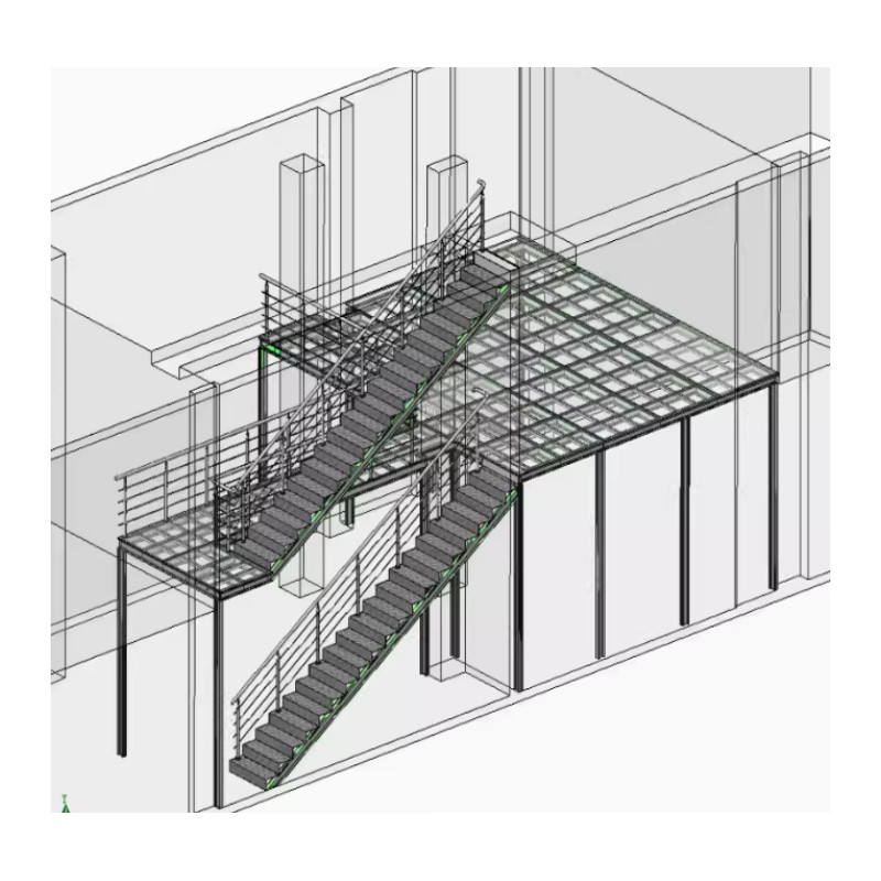 Estrutura de aço Mezanino piso de armazém Plataforma de aço interior Mezanino para armazém