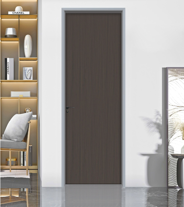 Luz luxuosa e elegante porta de quarto de cristal de carbono isolamento acústico, à prova de umidade e conservação de calor