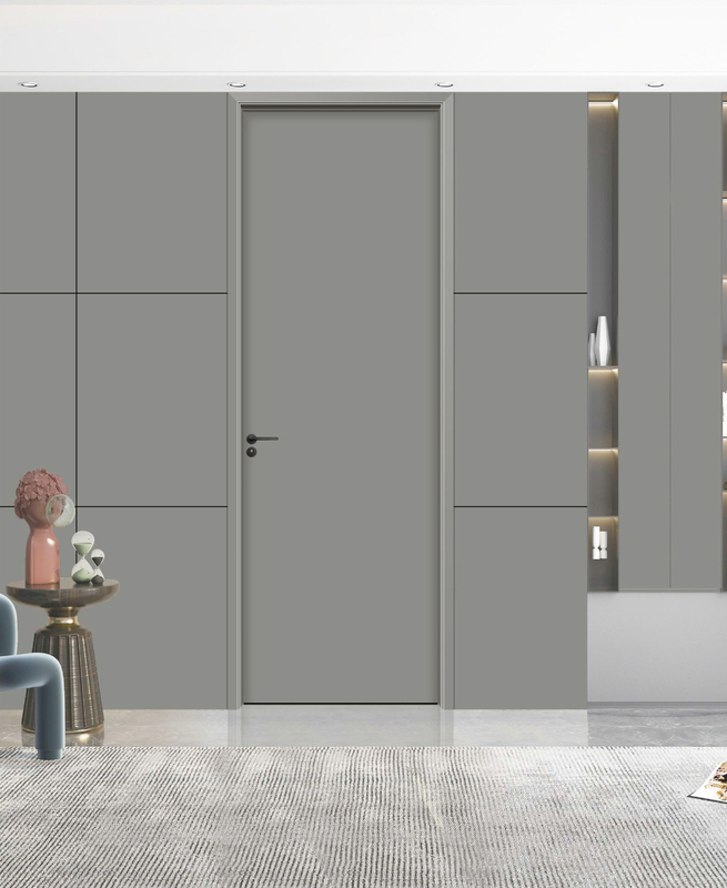 Luz luxuosa e elegante porta de quarto de cristal de carbono isolamento acústico, à prova de umidade e conservação de calor