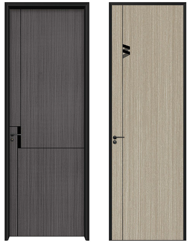 Luz luxuosa e elegante porta de quarto de cristal de carbono isolamento acústico, à prova de umidade e conservação de calor