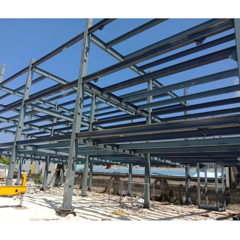 Casa de aço pré-fabricada de alta resistência ao fogo para OEM painel ALC de 100/50 mm / placa WPC / parede externa de fibra Cem incluída