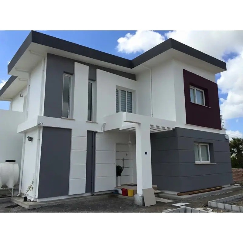 Casa pré-fabricada para villa de alta qualidade aço leve fácil montar 2 andares