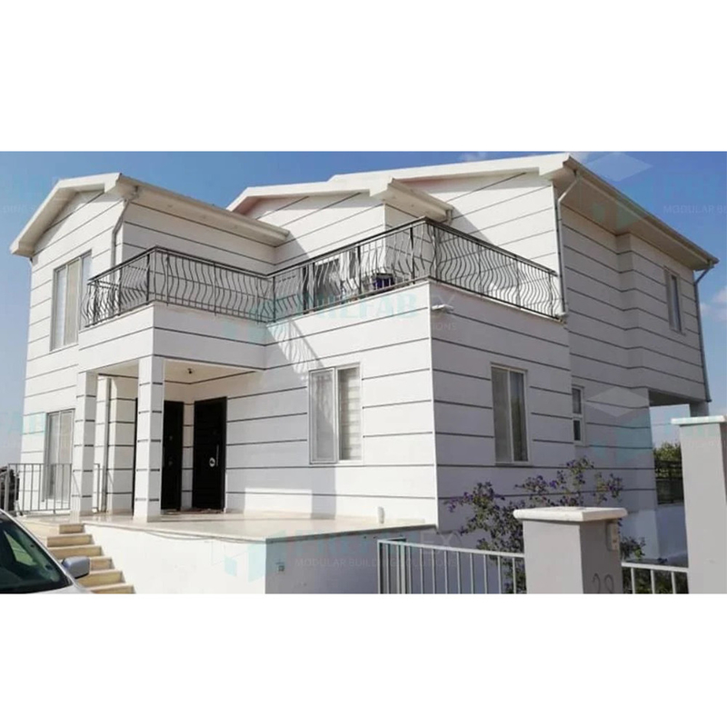Casa pré-fabricada para villa de alta qualidade aço leve fácil montar 2 andares