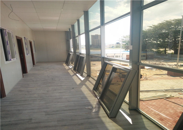 Tipo luxuoso casa de aço de T da casa pré-fabricada da luz de painel do sanduíche para a sala de aula
