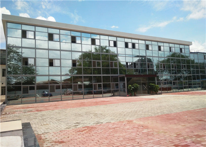 Tipo luxuoso casa de aço de T da casa pré-fabricada da luz de painel do sanduíche para a sala de aula