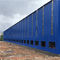 A parede azul Q345 da folha pré-fabricou construções de aço com escritório